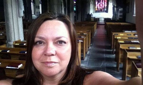 Sarah Greep was rescued after tweeting for help from inside Plymouth's Minster Church of St Andrew.