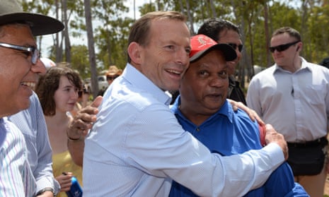 Opposition leader Tony Abbott at the Garma festival.
