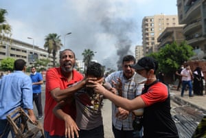 Egyptian camps: Supporters of ousted president Morsi and members of the Muslim Brotherhood 