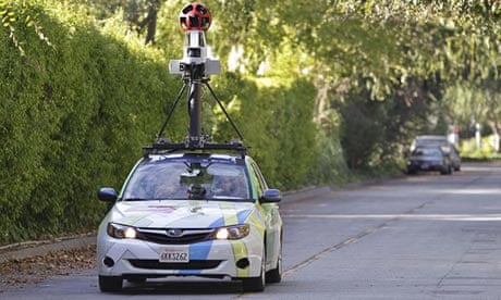 A Google Street View car in California