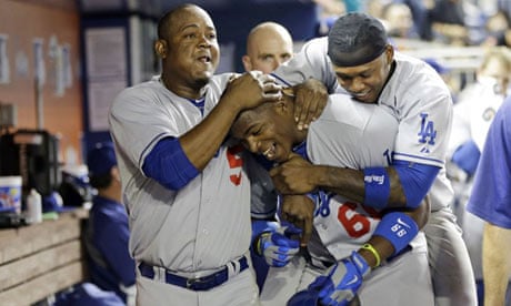 Yasiel Puig ends slump with home run as Dodgers reel in Marlins, MLB