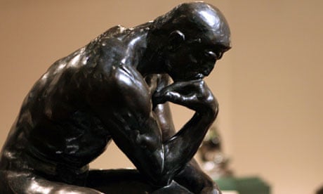 The Thinker, the most famous work of Auguste Rodin, is on display at the Sabanci Museum in Istanbul
