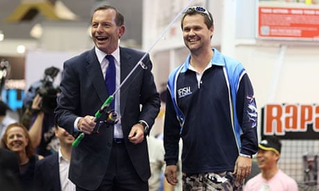 Tony Abbott fishing