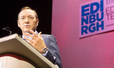 Kevin Spacey delivers the 2013 MacTaggart lecture in Edinburgh