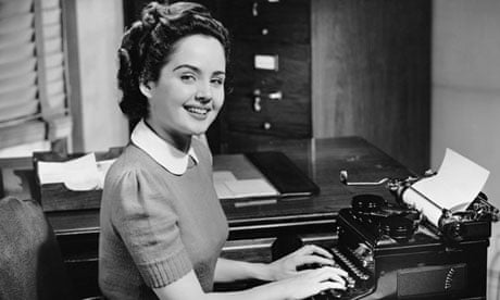 A secretary photographed in the 1950s