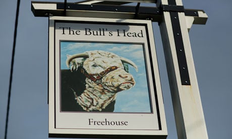 Pub sign for Bull's Head, Mottram St Andrew, Cheshire