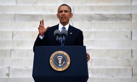 Obama speaks during a ceremony marking the 50th anniversary 