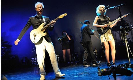 Byrne and Clark move like mechanical creatures or marionettes’:  David Byrne and St Vincent at Londo