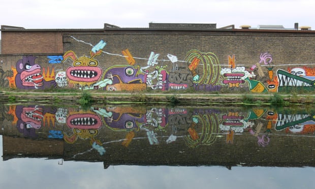 Dirty Laundry, by the Burning Candy Crew, used to adorn a stretch of wall opposite the Olympic site in Hackney Wick