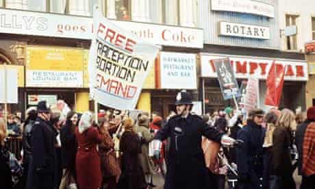 A Women's Liberation and Gay Liberation Front demonstration in London in 1971