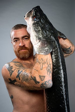Alex Atala: Alex Atala with a pirarucu fish