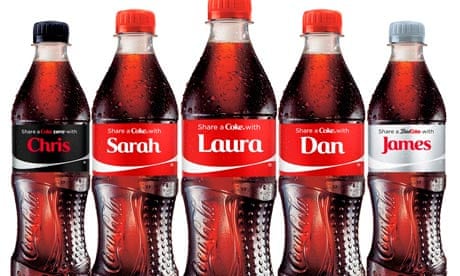 All rights to Coca Cola , showing thier Share the Coke