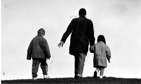 Father and two children