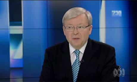 Kevin Rudd on 7:30