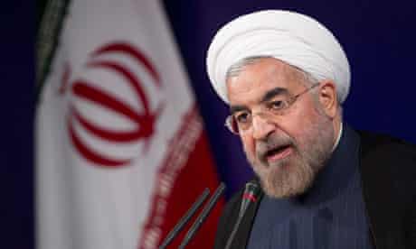 The Iranian president, Hassan Rouhani