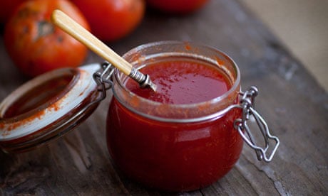 Homemade tomato ketchup by Claire Thomson.