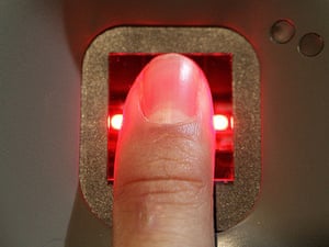UK Border fingerprint scanner