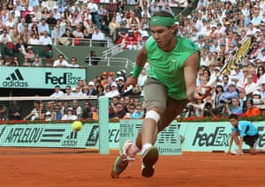 Nadal's trophies: 7 Spanish player Rafael Nadal eyes the ball