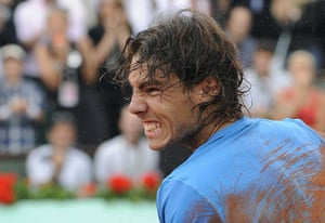 Nadal's trophies: 14 Spain's Rafael Nadal reacts