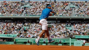 Nadal's trophies: 19 Spain's Rafael Nadal hits a return