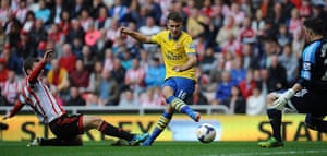 saturday roundup 2: Arsenal's Ramsey shoots to score