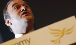 Ed Davey, the energy secretary, speaking at the Lib Dem conference.