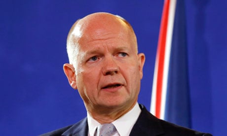 Foreign secretary William Hague
