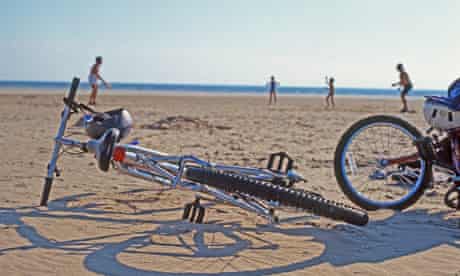 Bicycles on the beach 