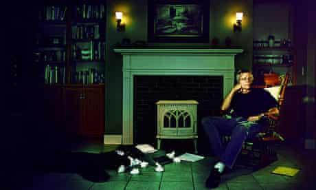 Stephen King at his home in Maine, US