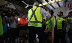 The Prime Minister Kevin Rudd tours GAGAL, an apprenticeship organisation i Gladstone this morning, Monday 2nd September 2013.