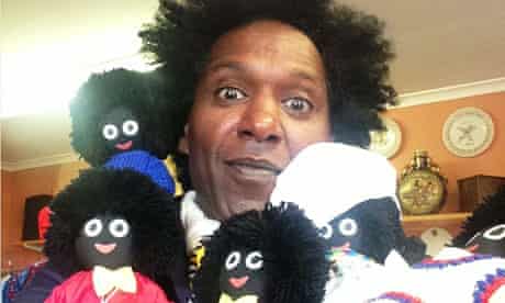 Lemn Sissay with golliwogs
