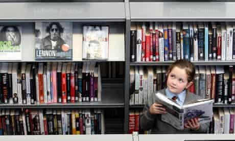 Schoolgirl in Antrim library