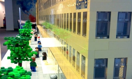 Klarna's new office modelled in Lego