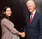 Elif Yavuz, a victim of the Westgate siege in Nairobi with Bill Clinton