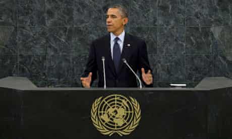 Barack Obama addresses the 68th United Nations General Assembly in New York