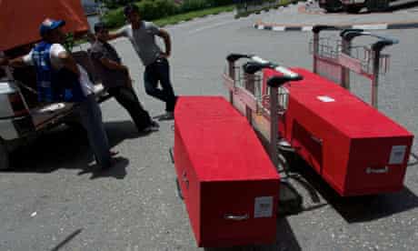 coffins-kathmandu-airport