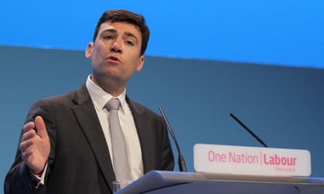 Andy Burnham at Labour conference 2013