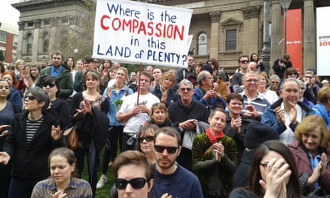 Melbourne protest refugees