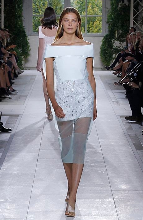 Daria Werbowy for Balenciaga at Paris fashion week: Stylewatch | fashion week spring/summer 2014 | The Guardian