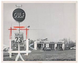 Gasoline: Text on reverse reads: Gas war, atation at 4420 North Point road