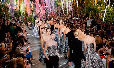 Dior flower fashion show Clearance