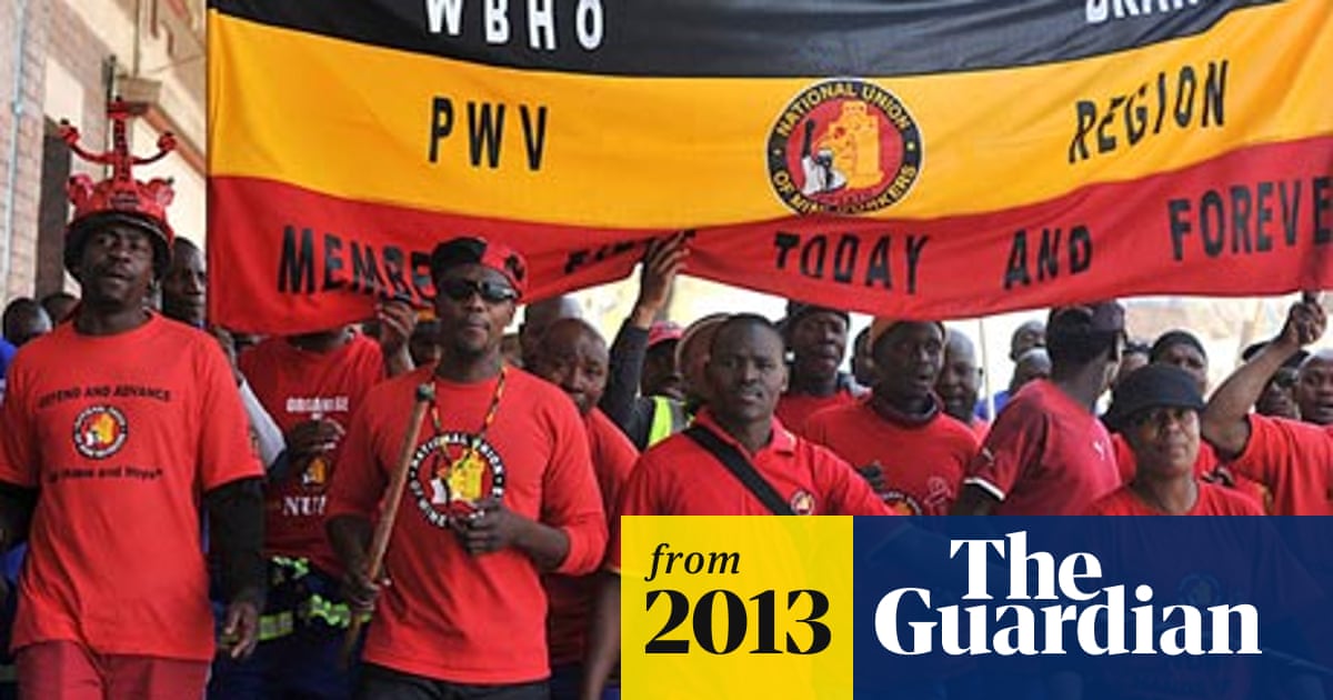 South African gold miners strike over 'slave wages in white man's economy'