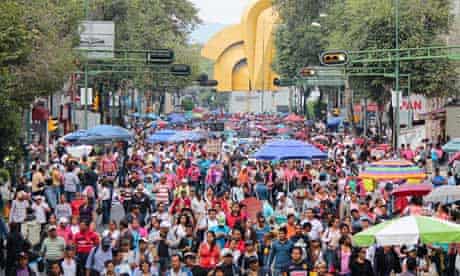 Members of the CNTE teaching union protest in Mexico City against national reforms to education