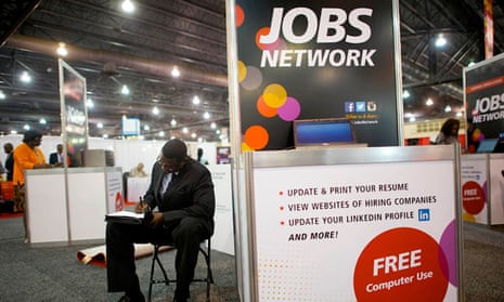 Unemployment in the US has fallen from 8.1% a year ago to 7.3%.