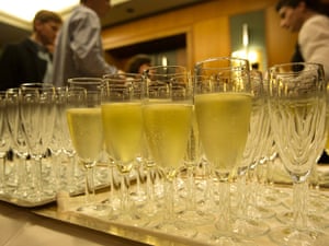Champagne ready to be drunk, ahead of Tony Abbott's election function, at the Four Seasons Hotel ballroom in Sydney,  7 September 2013, Photo by Penny Bradfield/Guardian Australia