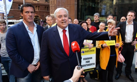 Clive Palmer campaigning in Sydney.