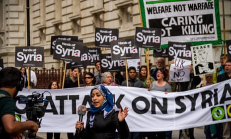 anti-war protesters in London
