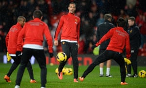 Manchester United warm up
