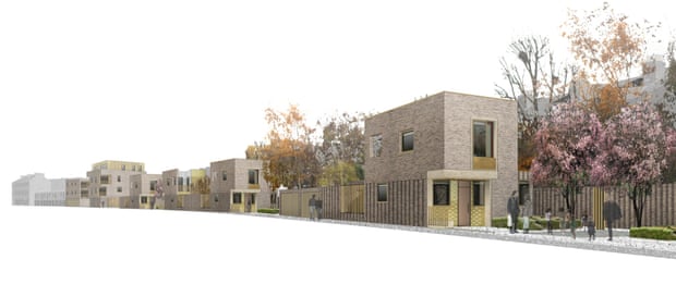 Clever terrace … A design for the Morpeth Road site in Hackney by 5th Studio.