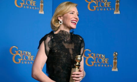 cate blanchett blue dress Cate Blanchett in an ethereal Jean-Paul Gaultier gown (2005) #GoldenGlobeAwards